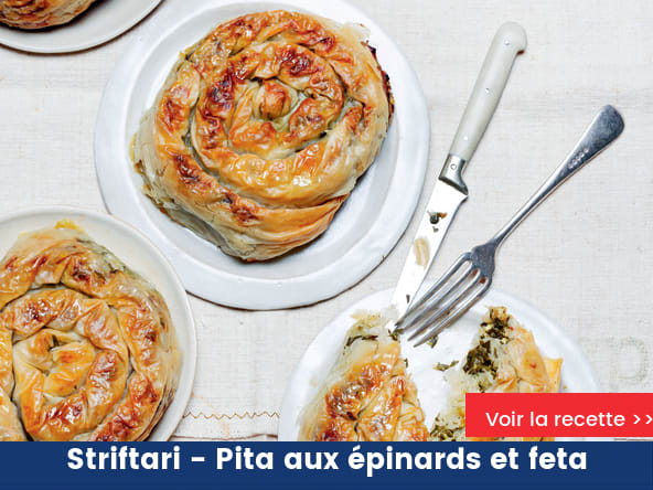 Striftari - Pita aux épinards et feta